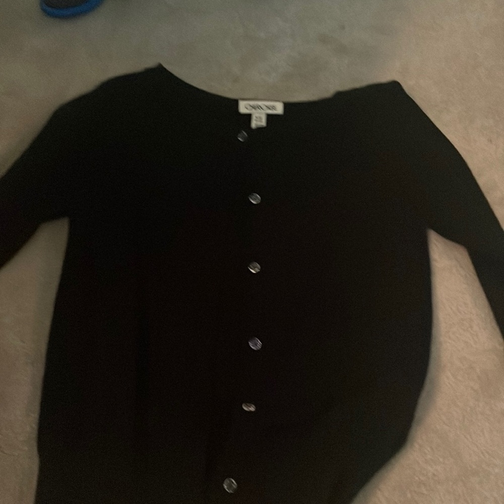 cherokee is the brand it is a button down sweater